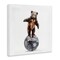 Stupell Industries Bear Balancing on Disco Ball Canvas Design by Amanda Greenwood